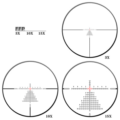 Mira Telescópica Discovery ED-LHT GEN2 3-15X50 FFP zero-stop