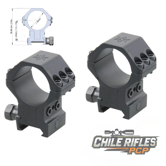 Monturas ajustable con inclinación para mira tescopica tubo de 30mm riel picatinny