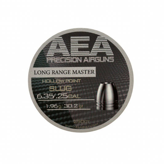 Slug AEA Long Range Master Hollow Point 6.35mm/.25 CAL - 30.2gr - 250ct