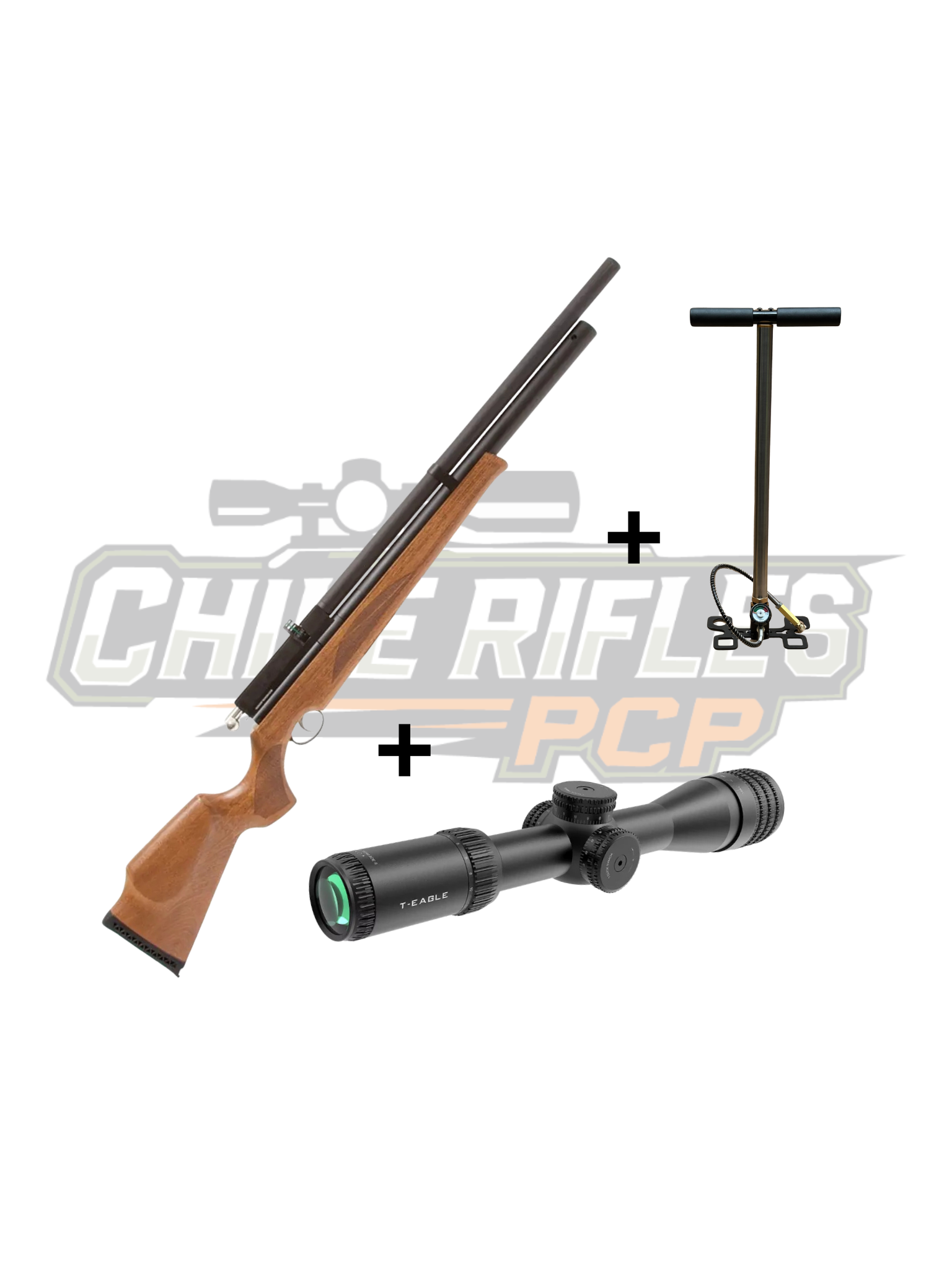 Kit Pcp rifle M22 + Mira T-EAGLE EOS 4-16X44 AOE II + bombín de regalo